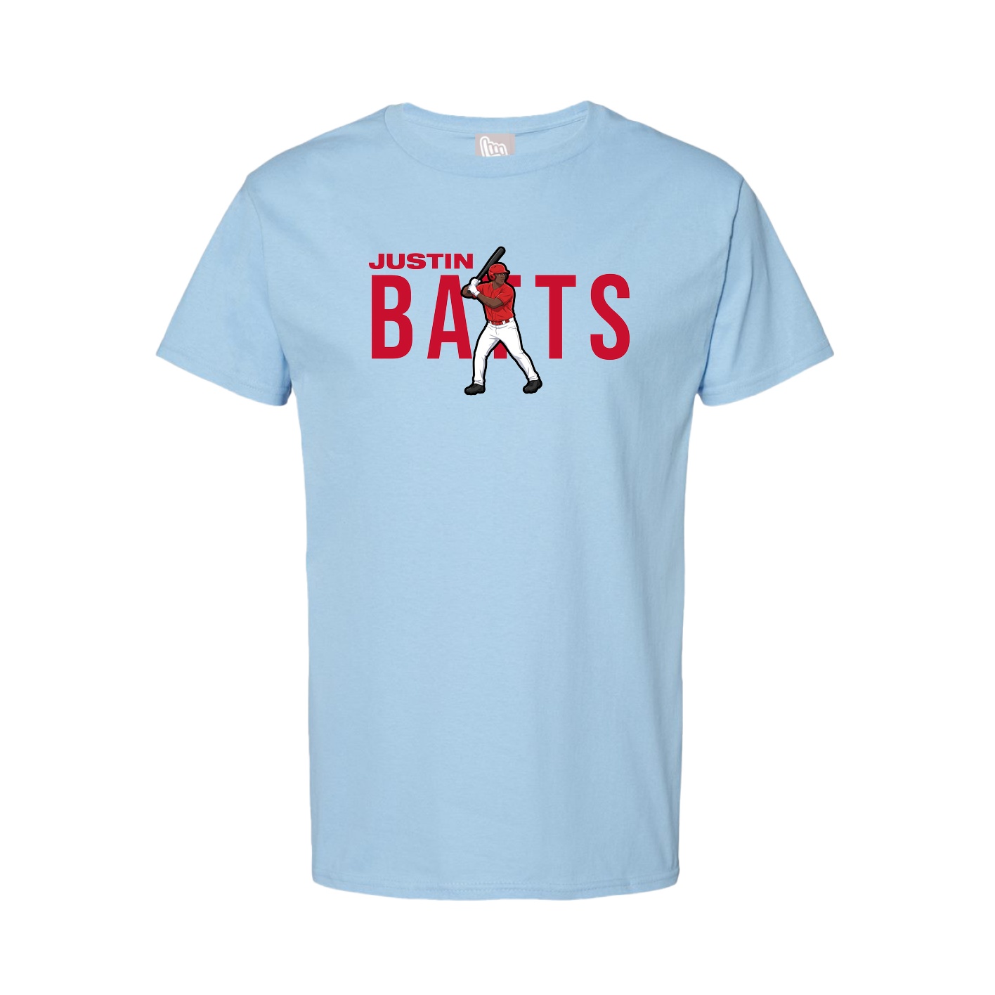 Youth Tee — Player Name in Light Blue