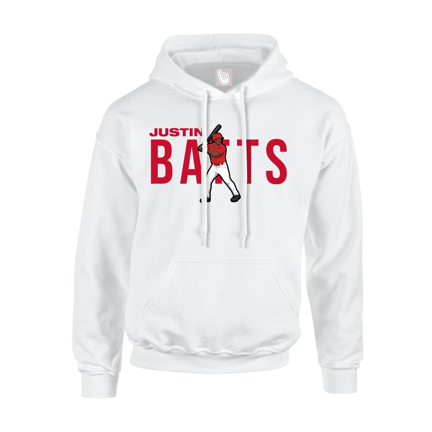 Youth Hoodie — Player Name in White