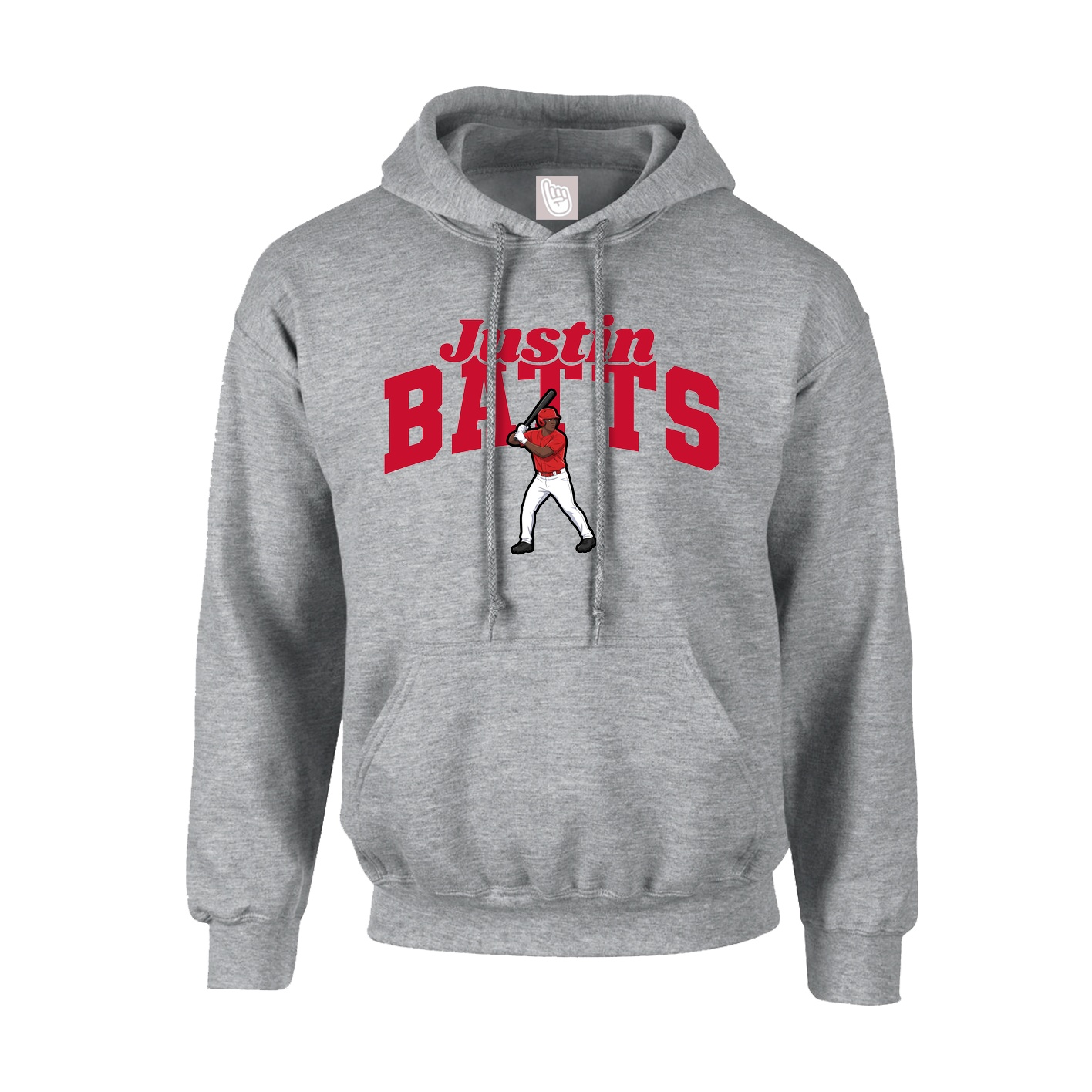 Youth Hoodie — Signature Arch in Grey