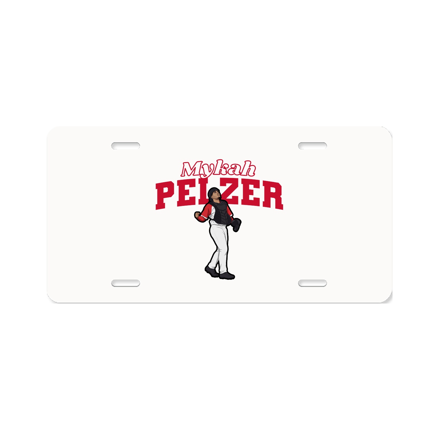 License Plate — Name Arch in Classic