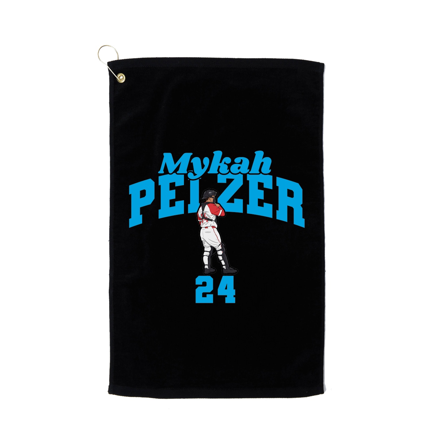 Golf Towel — Signature Arch in Black