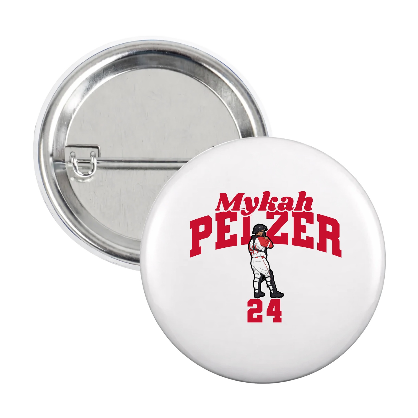 Game Day Button — Signature Arch in White