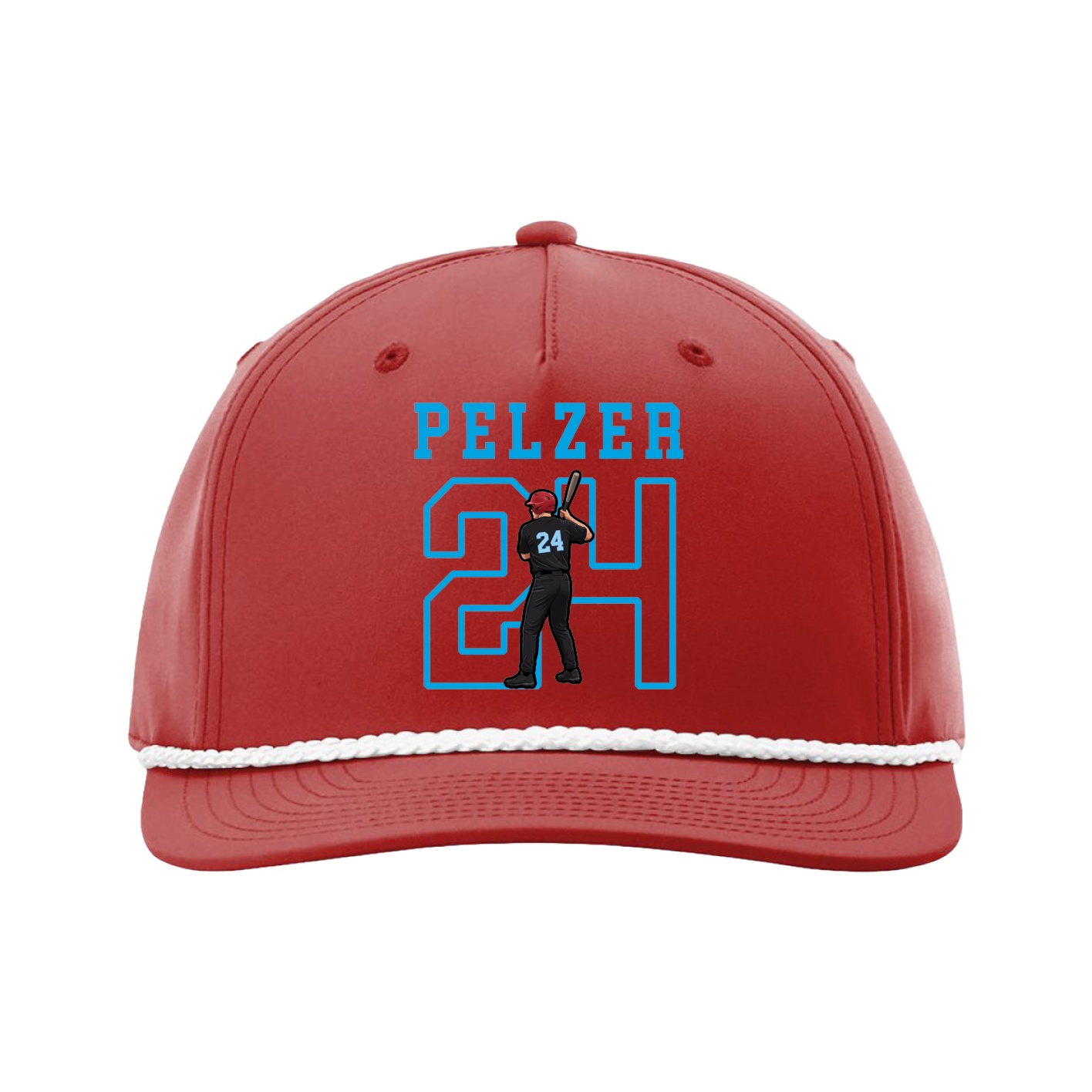 Five-Panel Classic Rope Cap — Shirsey in Red