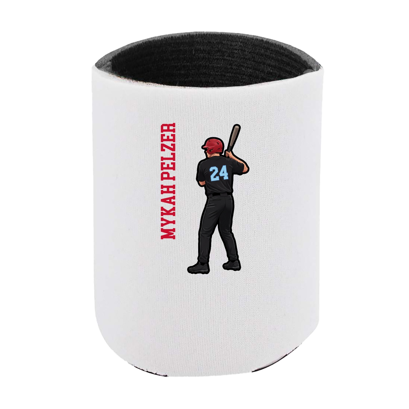 Can Holder — Name Vertical in White