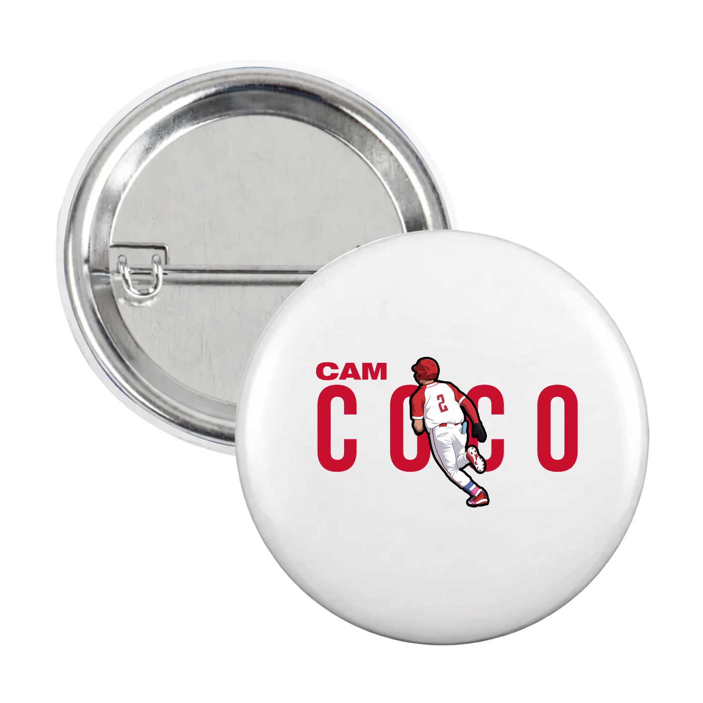 Game Day Button — Player Name in White