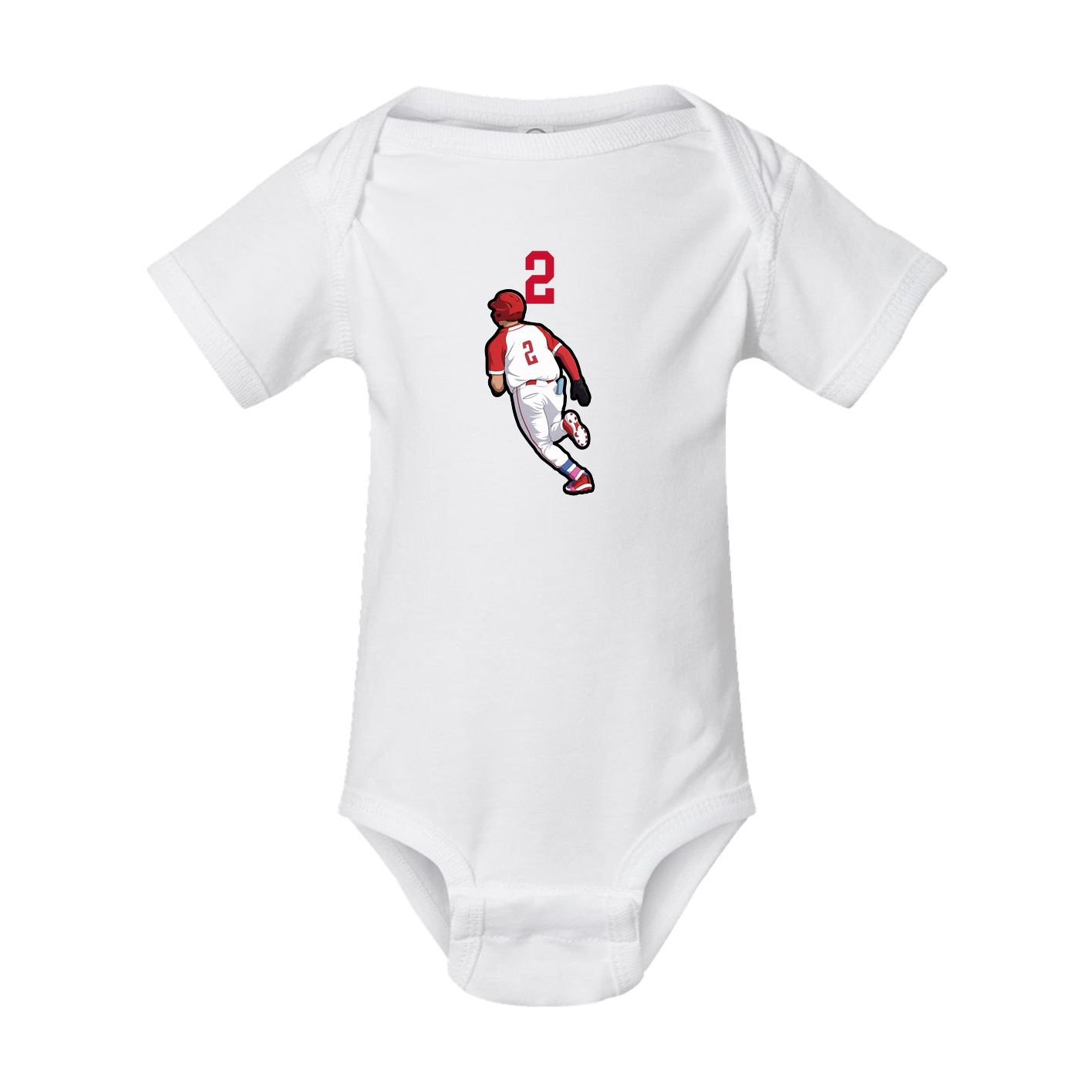 Baby Onesie — Number Top in White