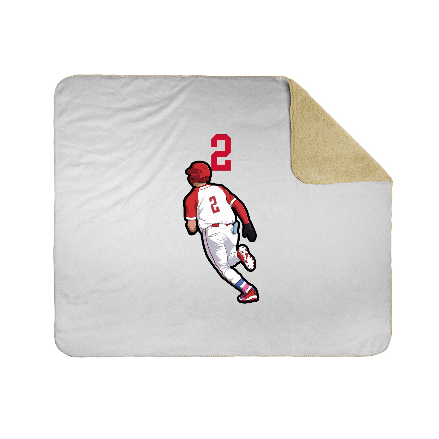 Throw Blanket — Number Top in White
