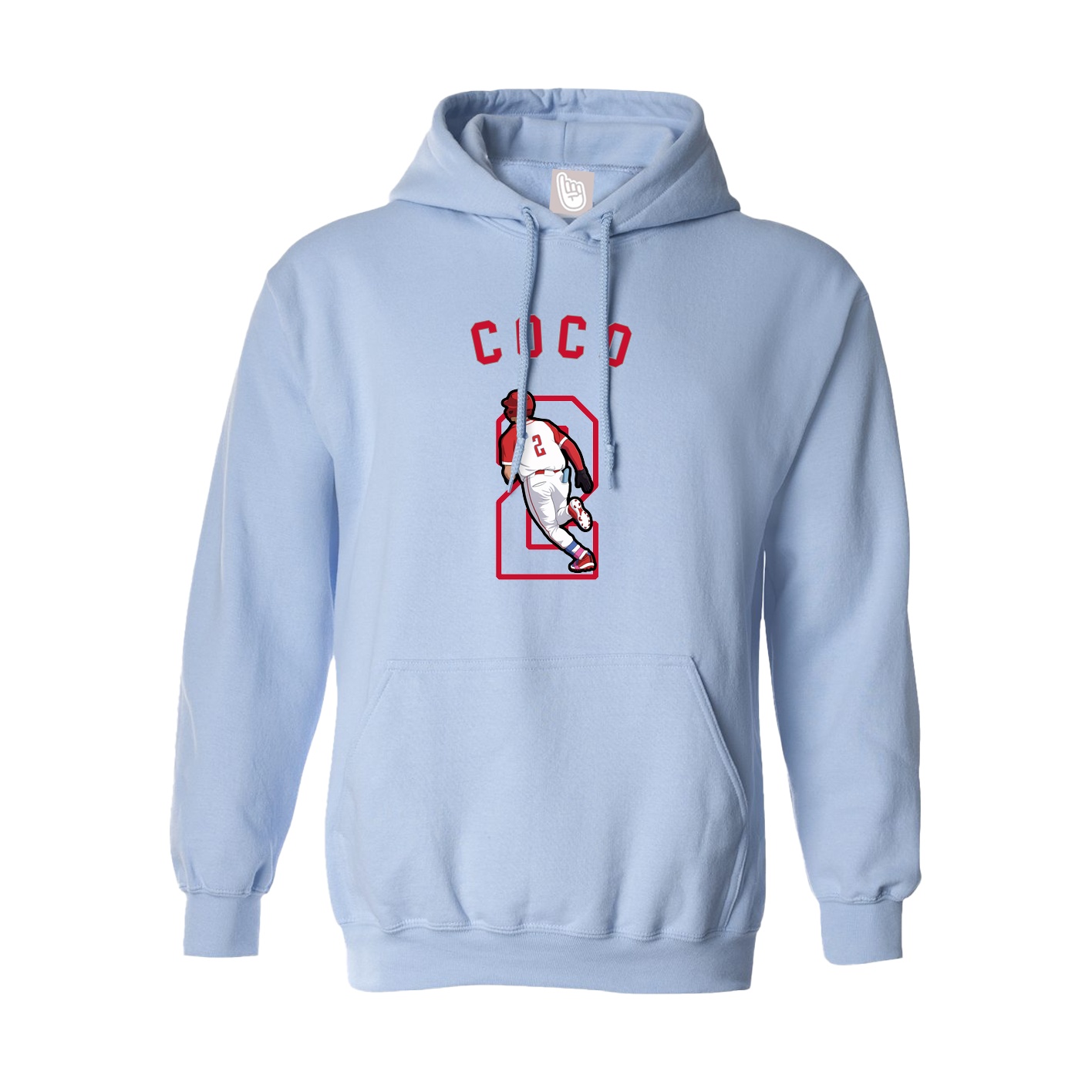 Hoodie — Shirsey Arch in Light Blue