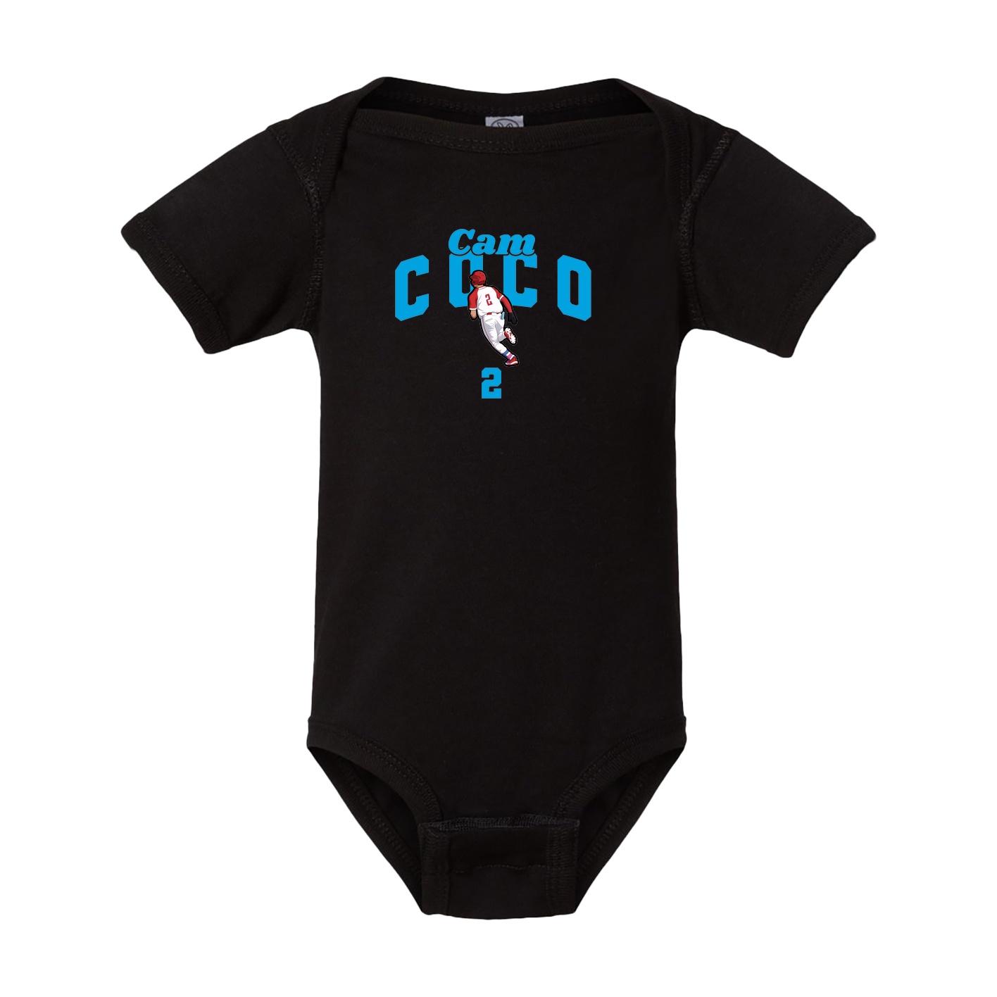 Baby Onesie — Signature Arch in Black