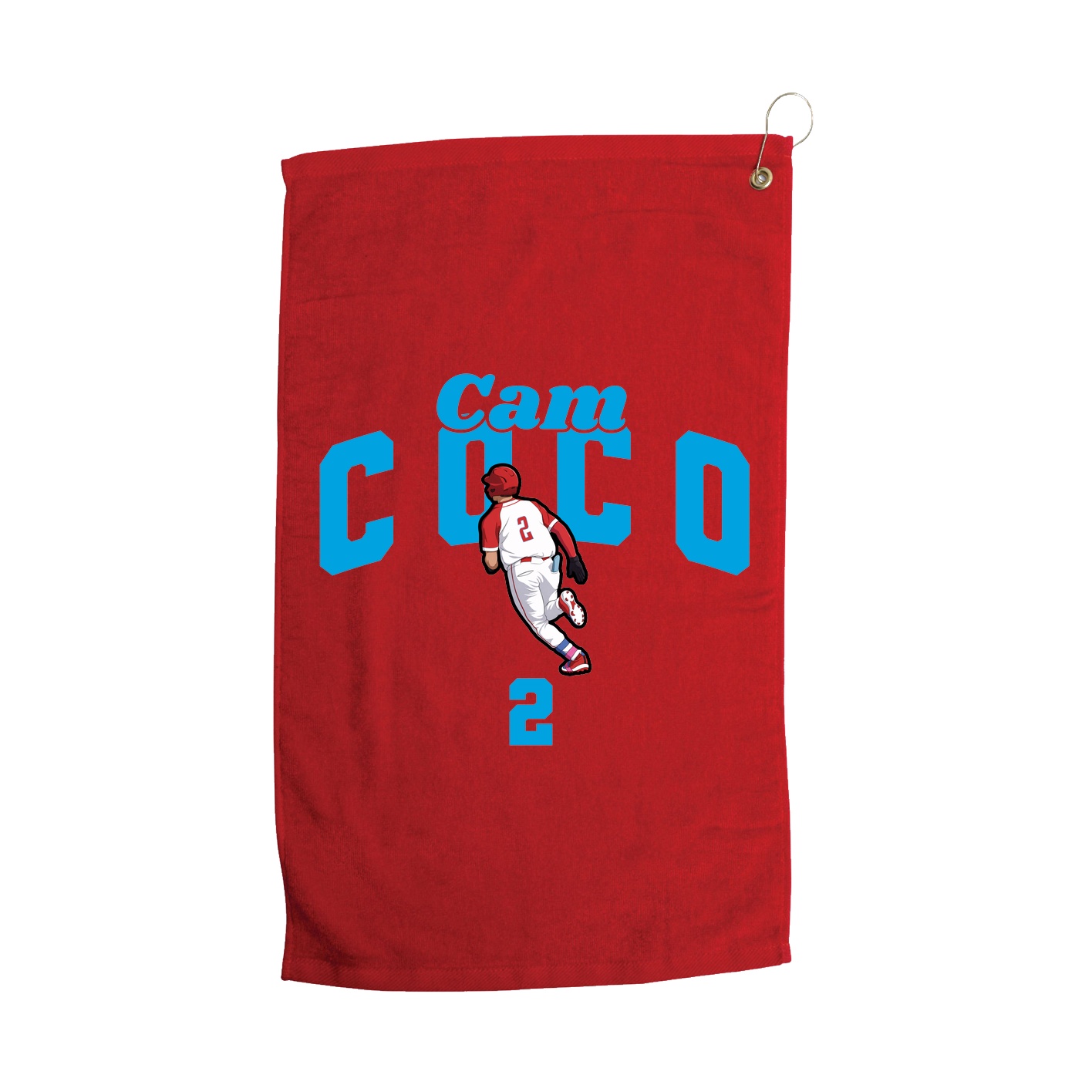 Golf Towel — Signature Arch in Red