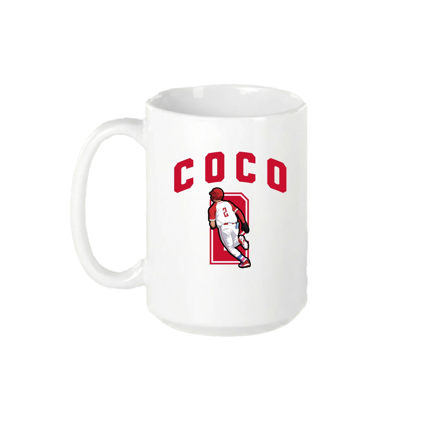 15oz Coffee Mug — Number in White