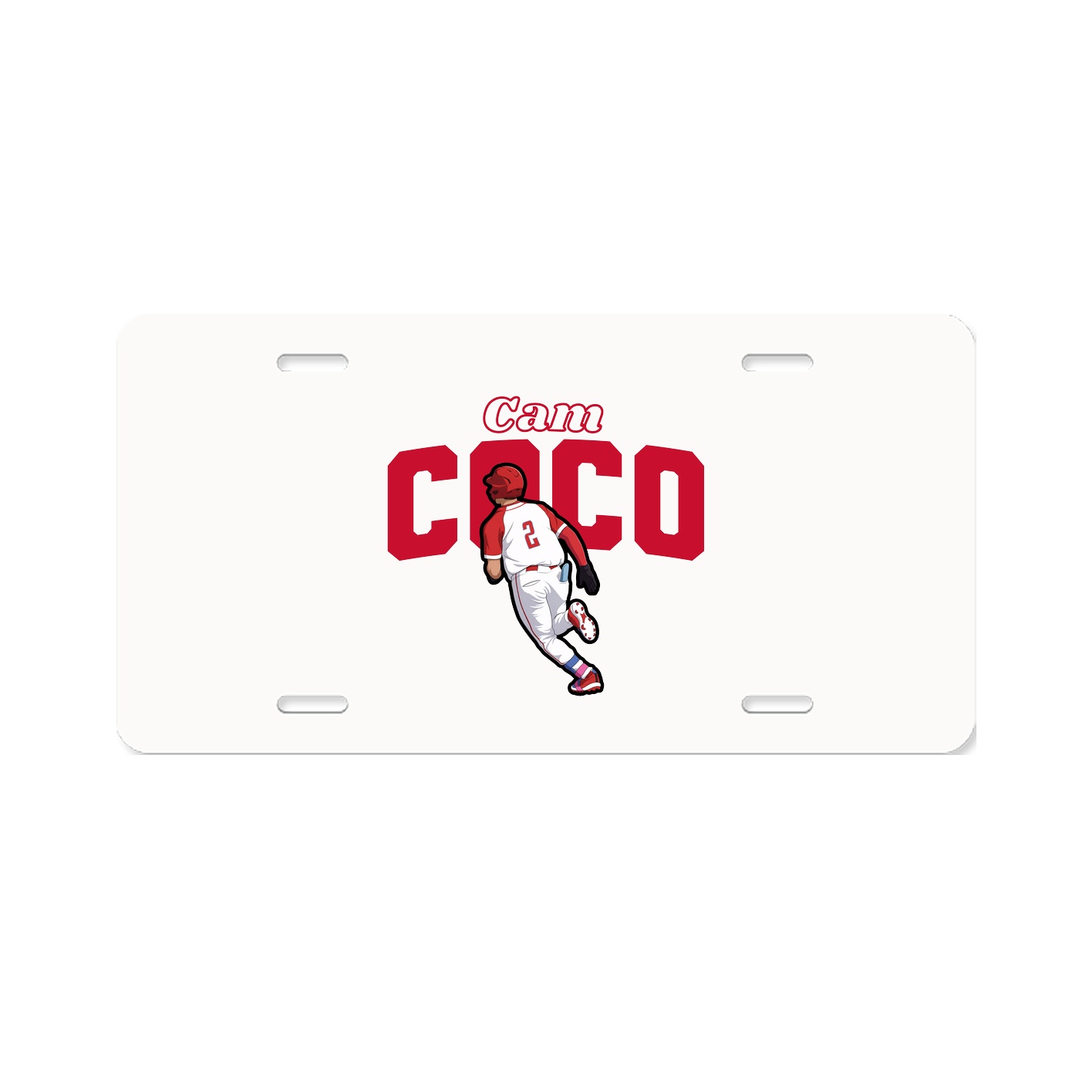 License Plate — Name Arch in Classic