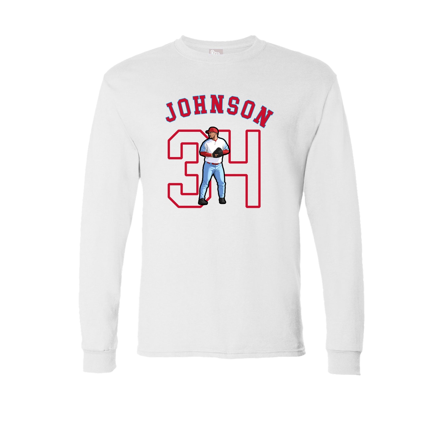 Long Sleeve Tee — Shirsey Arch in White