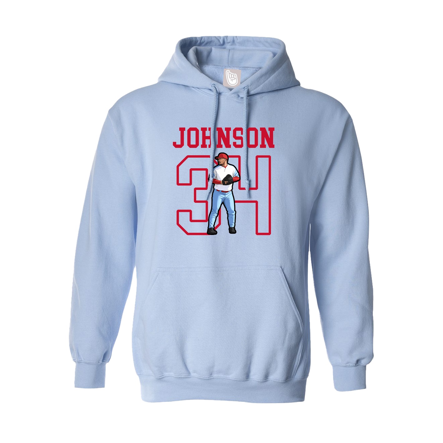 Hoodie — Shirsey in Light Blue