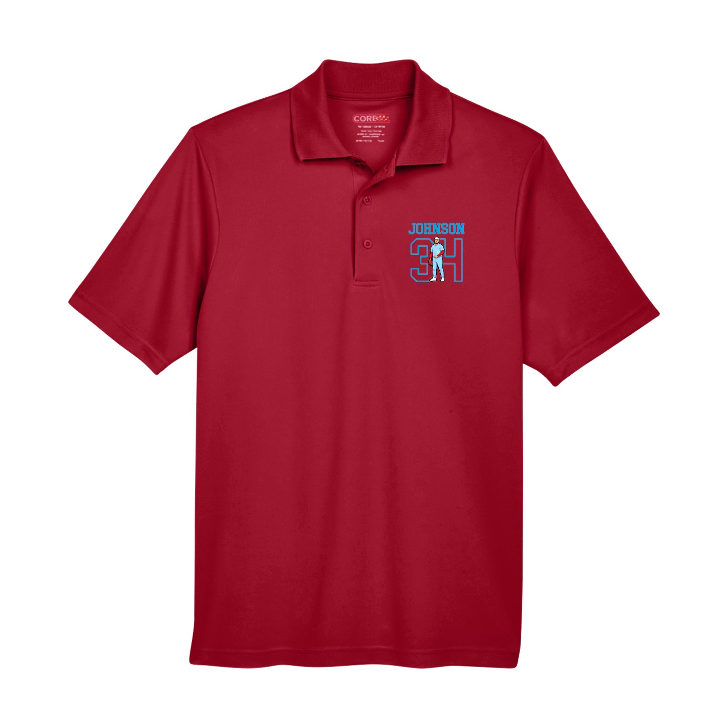 Performance Polo — Shirsey in Red
