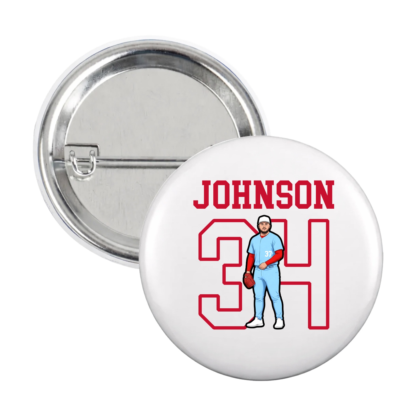 Game Day Button — Shirsey in White