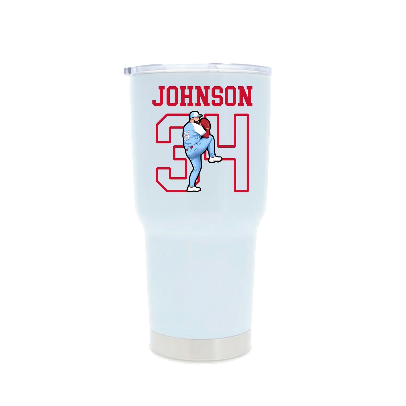 30oz Stainless Steel Tumbler — Shirsey in White