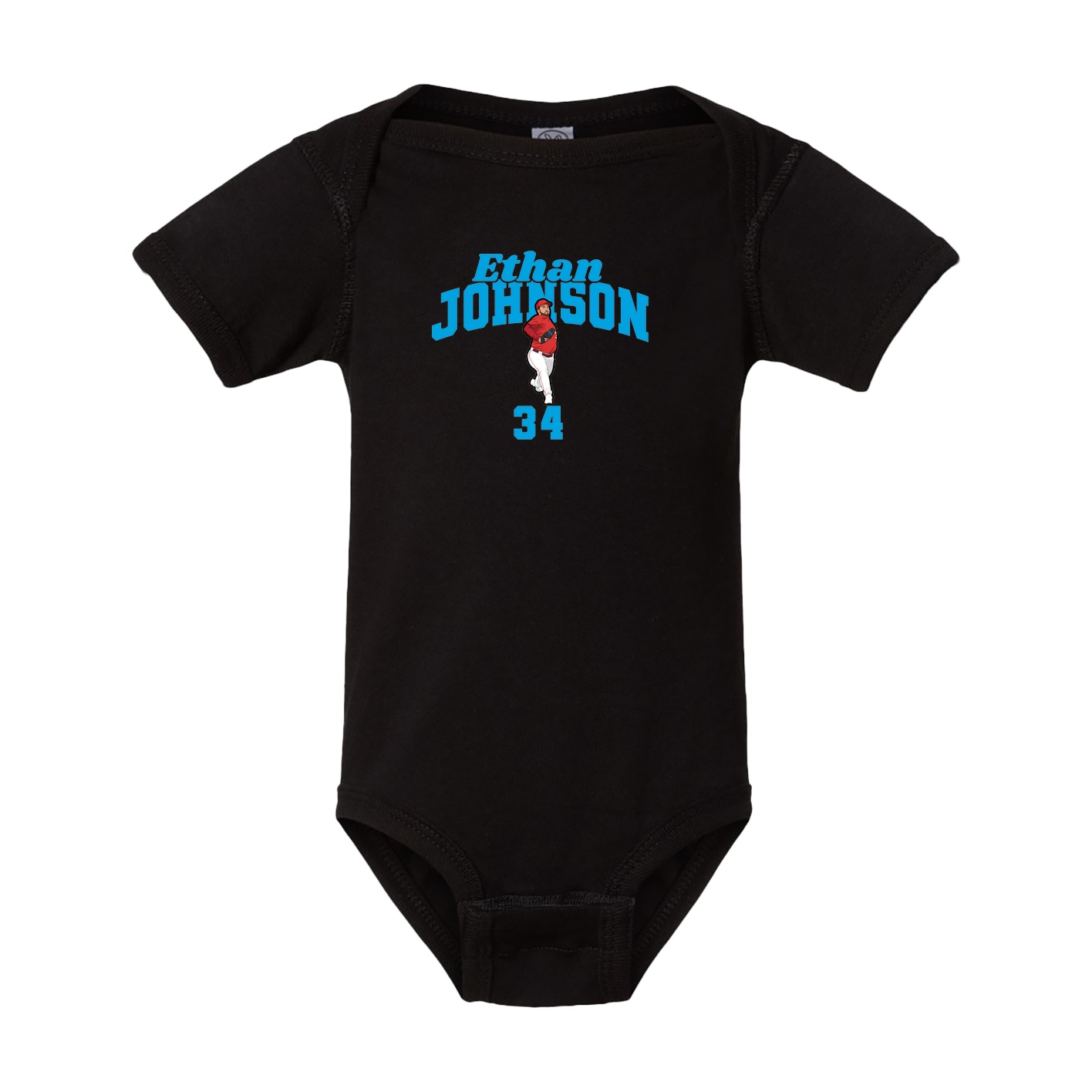 Baby Onesie — Signature Arch in Black