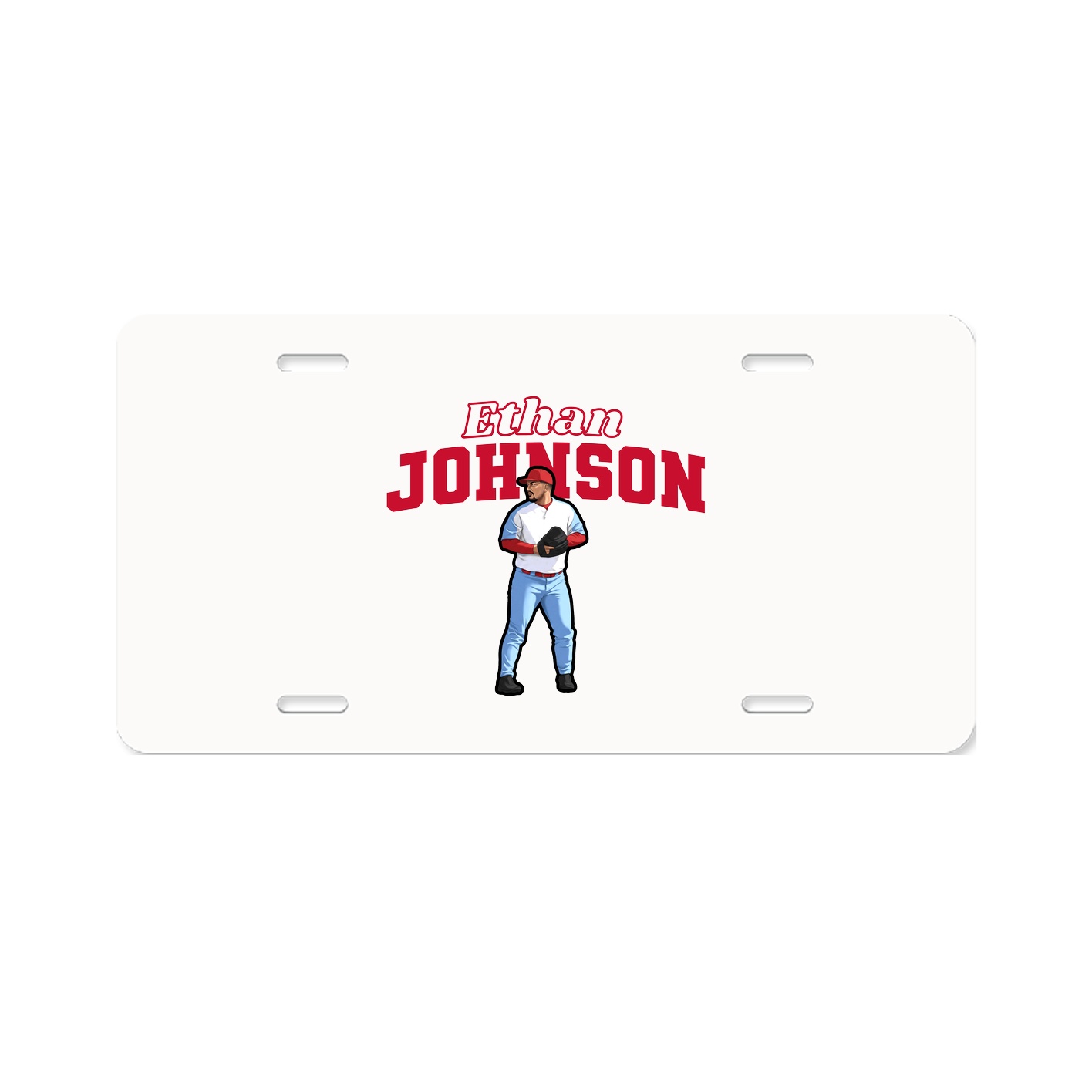 License Plate — Name Arch in Classic
