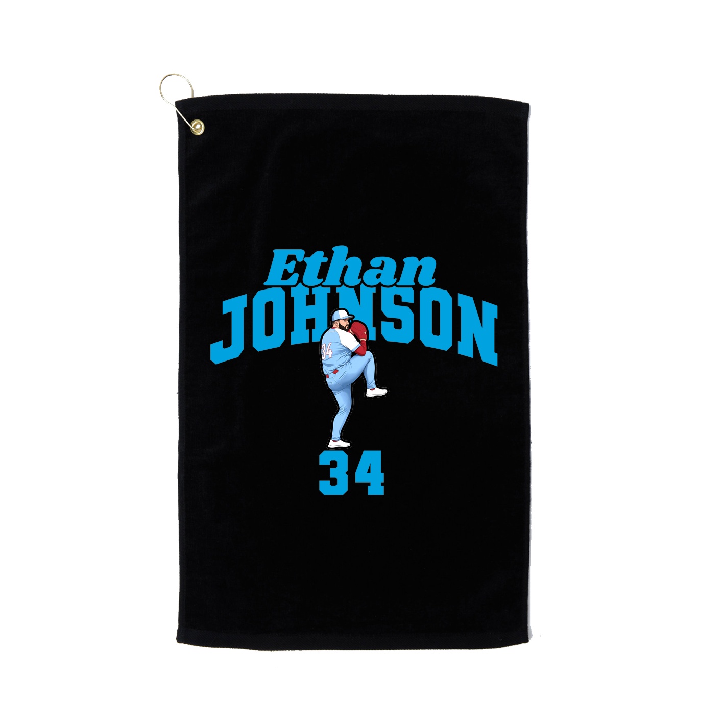 Golf Towel — Signature Arch in Black