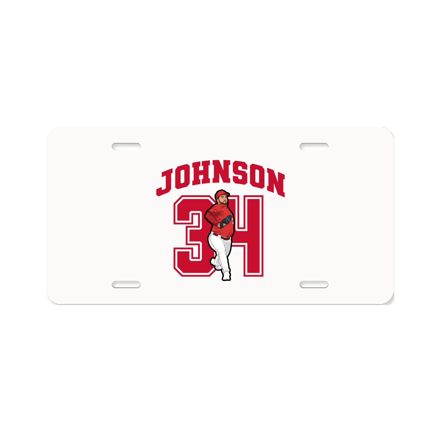 License Plate — Number in Classic