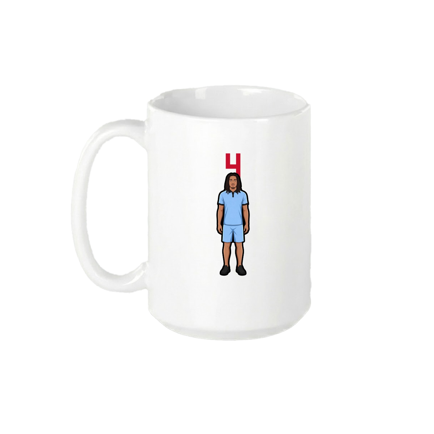 15oz Coffee Mug — Number Top in White