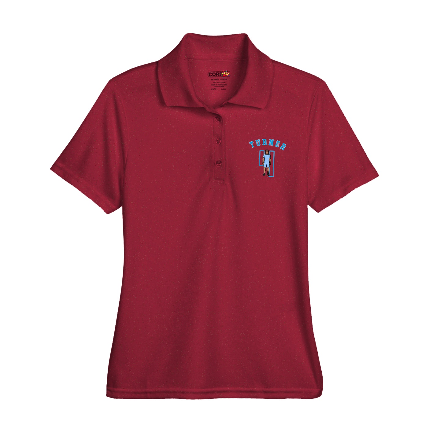 Womens Performance Polo — Shirsey Arch in Red