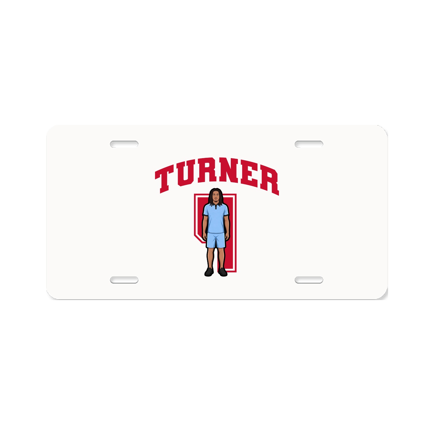 License Plate — Number in Classic