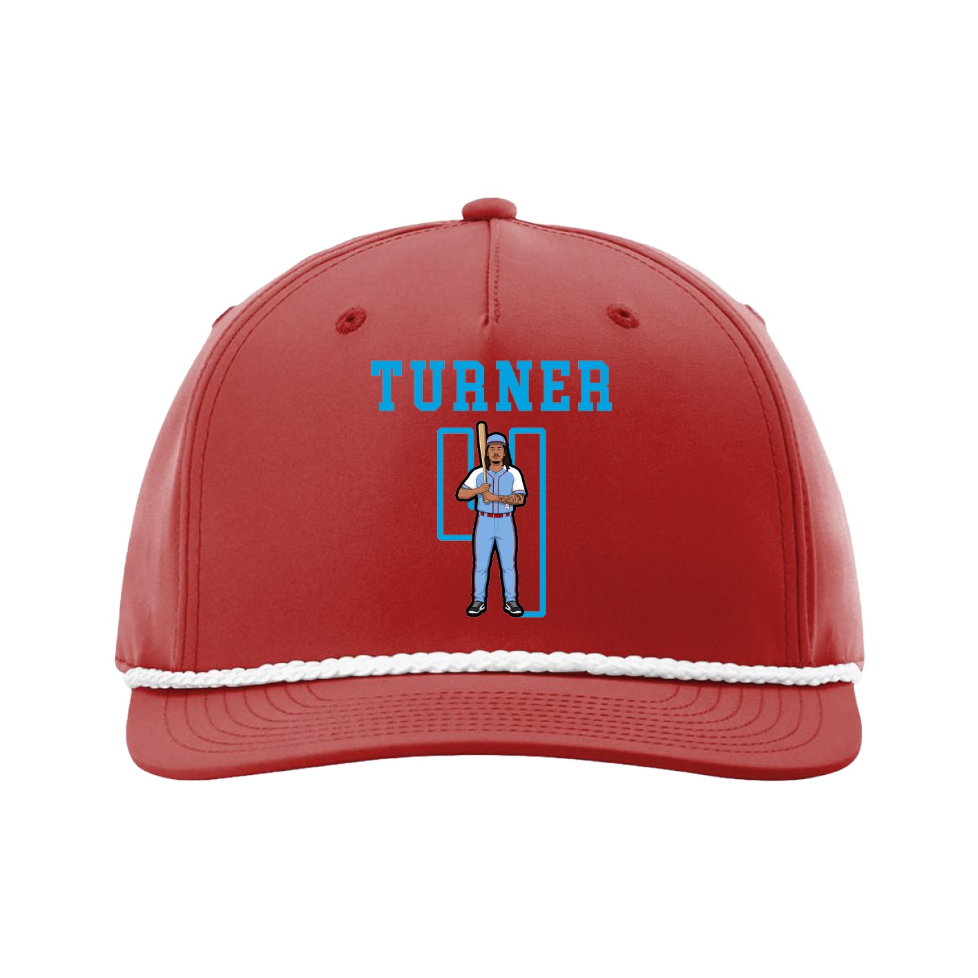 Five-Panel Classic Rope Cap — Shirsey in Red