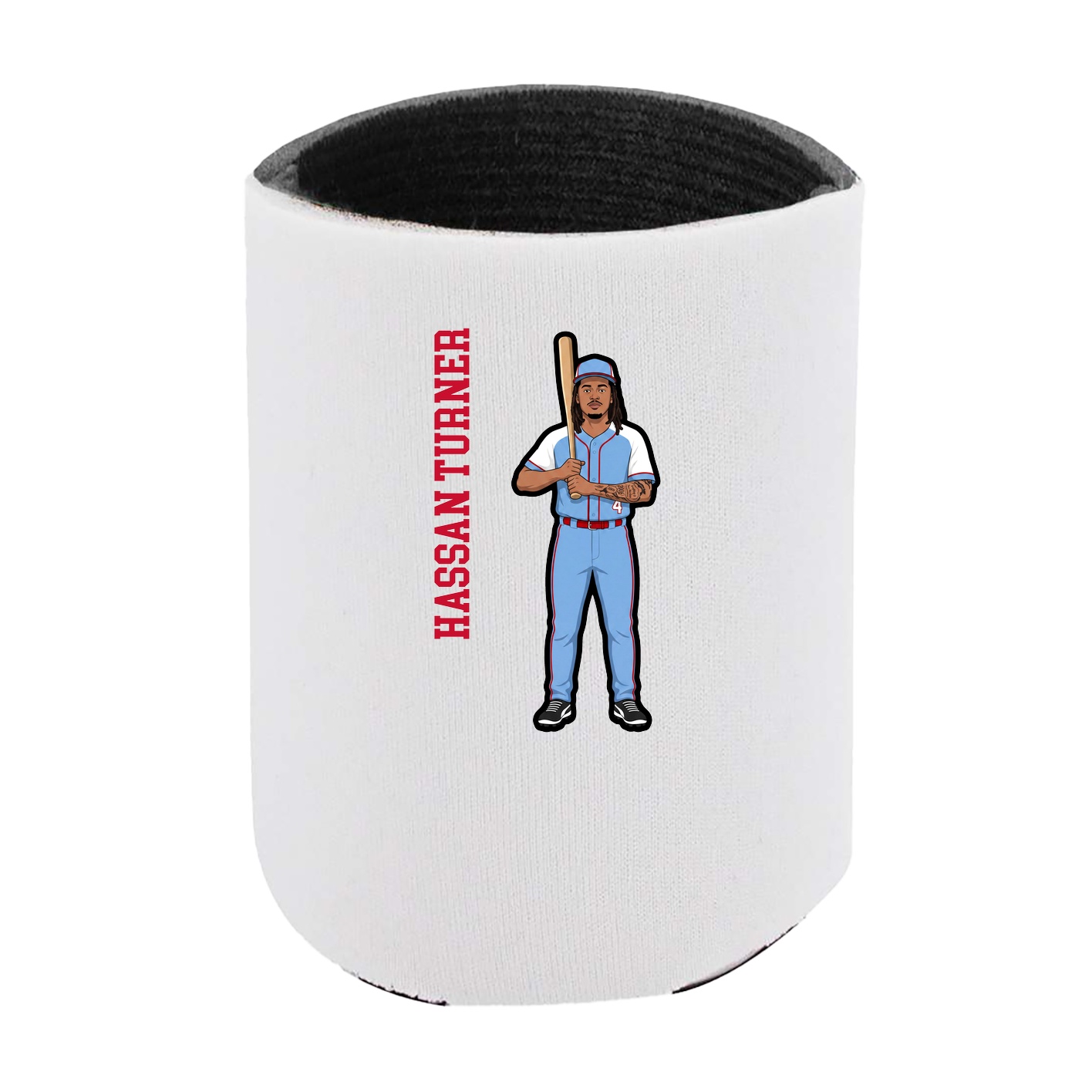 Can Holder — Name Vertical in White