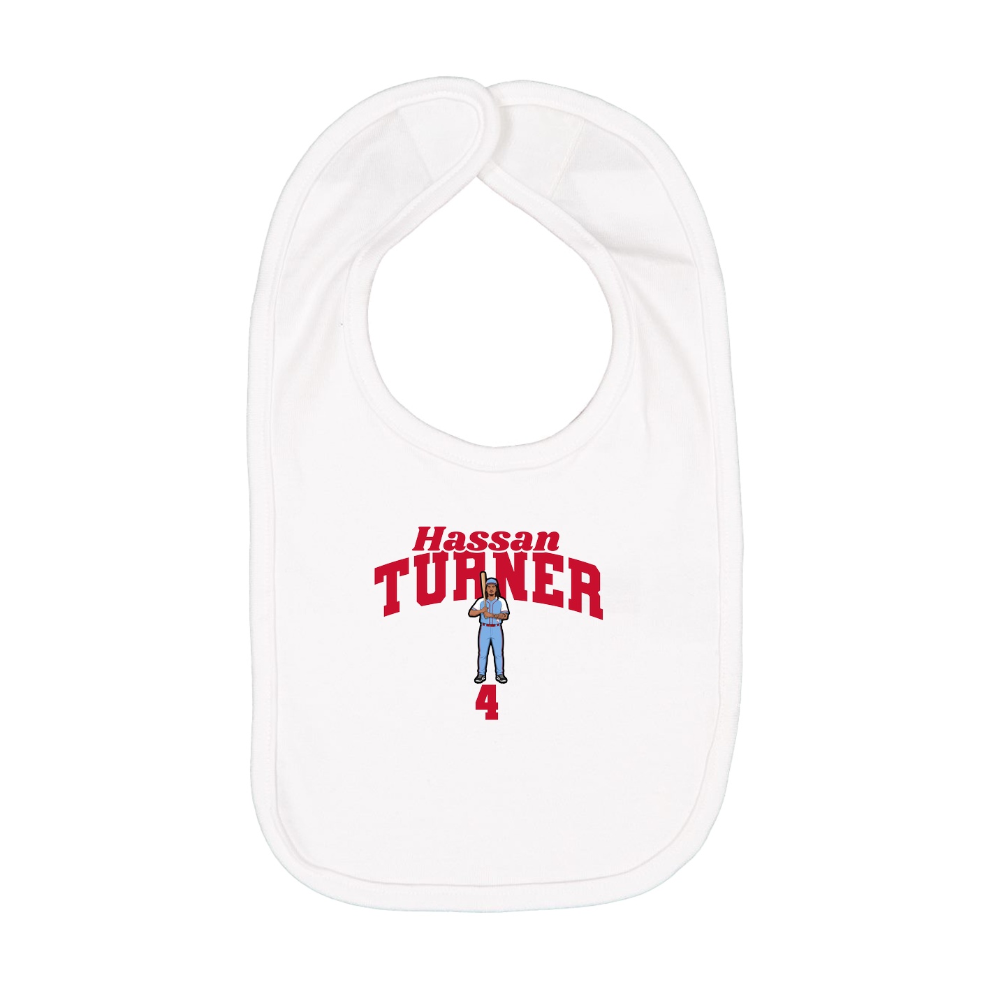 Infant Bib — Signature Arch in White