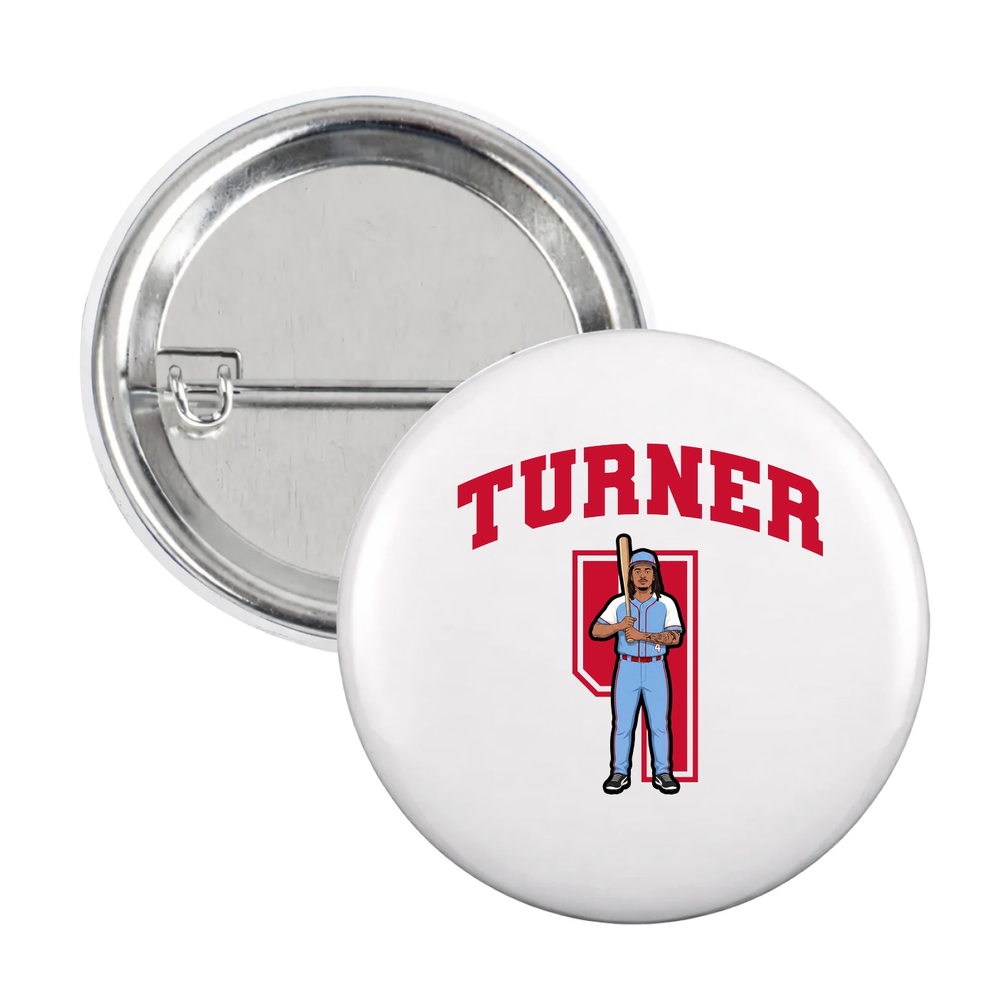 Game Day Button — Number in White