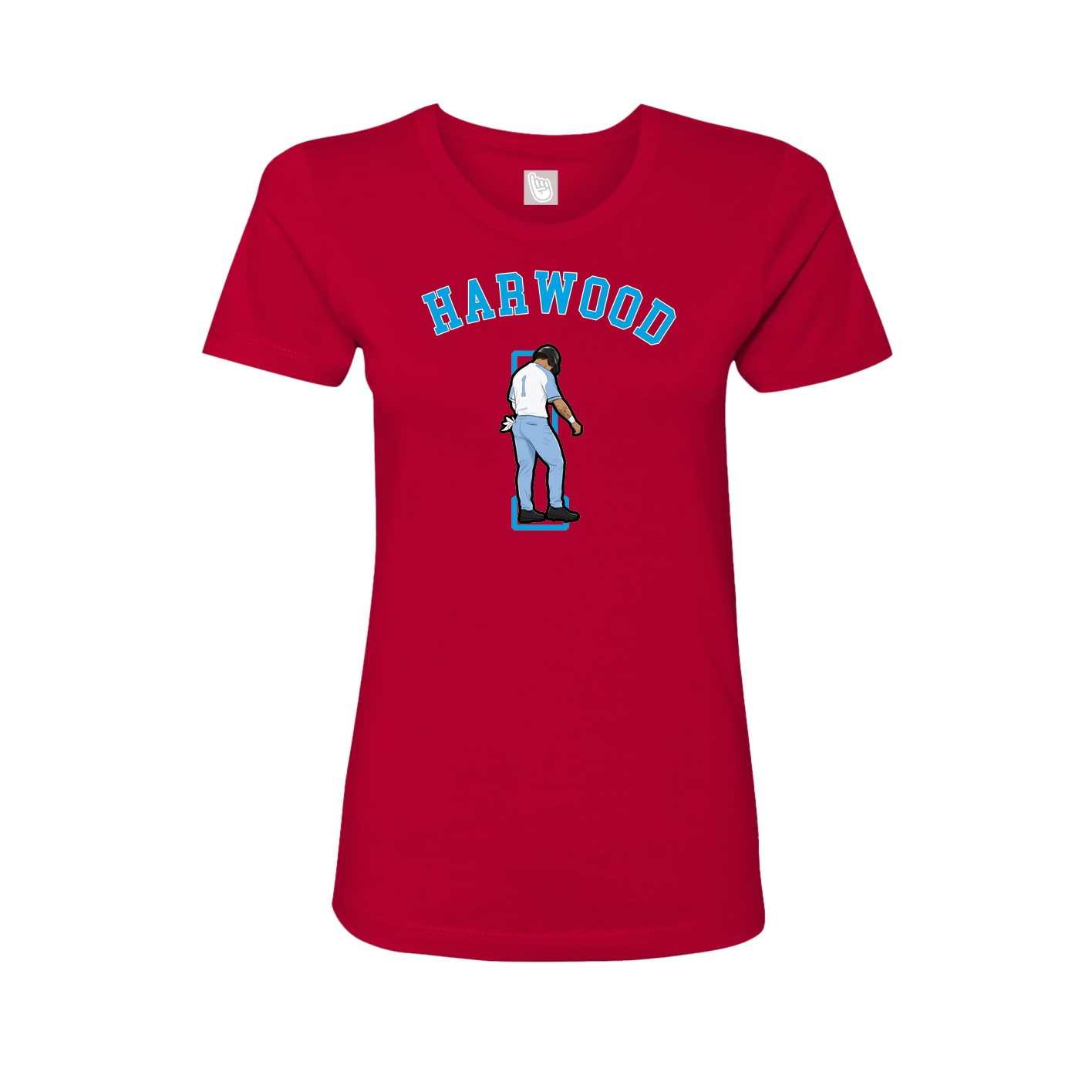 Fitted Women's Tee — Shirsey Arch in Red