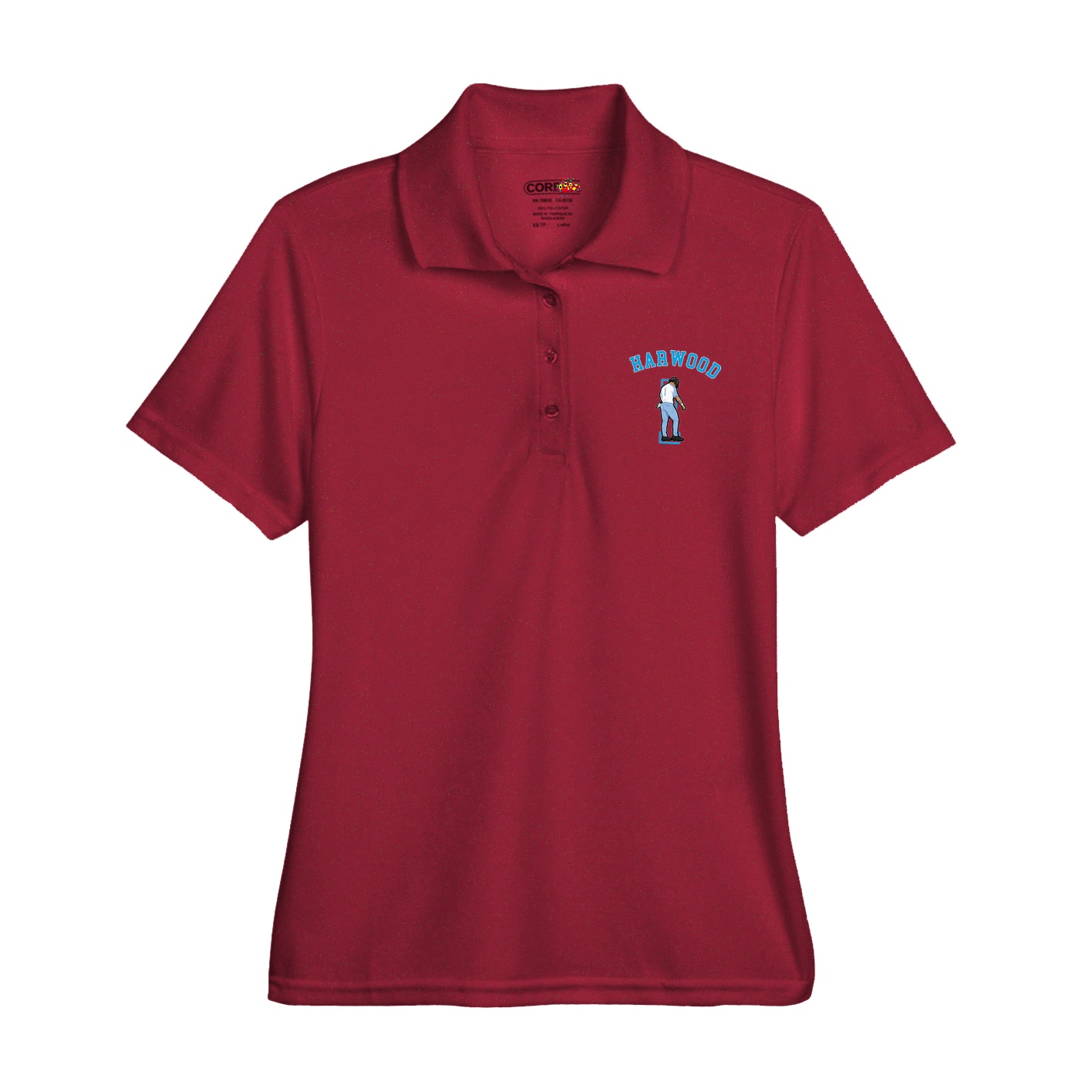Womens Performance Polo — Shirsey Arch in Red