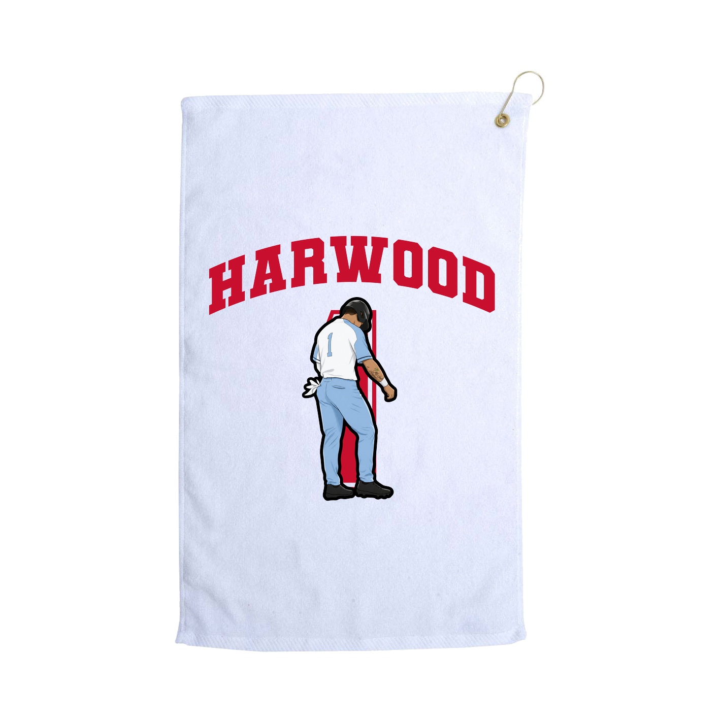 Golf Towel — Number in White