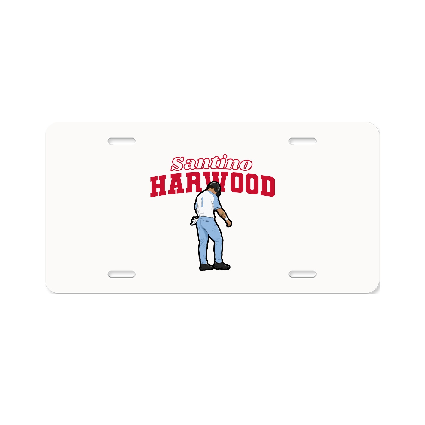 License Plate — Name Arch in Classic