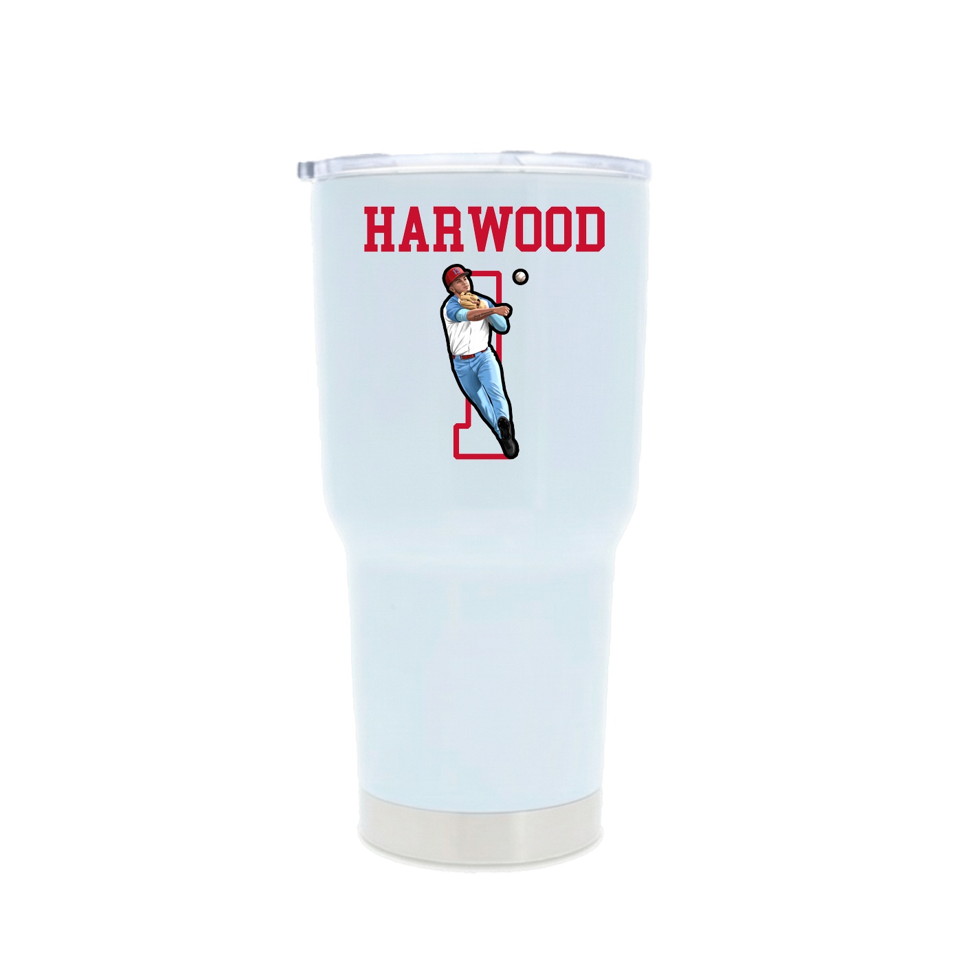 30oz Stainless Steel Tumbler — Shirsey in White
