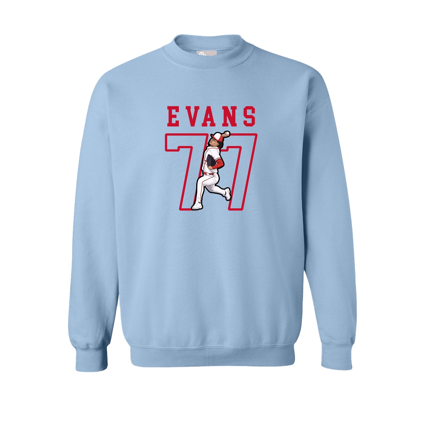 Fleece Crew — Shirsey in Light Blue
