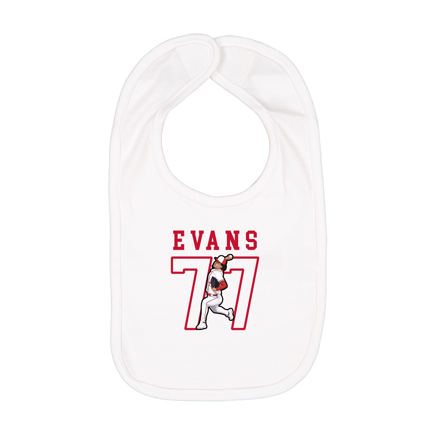 Infant Bib — Shirsey in White