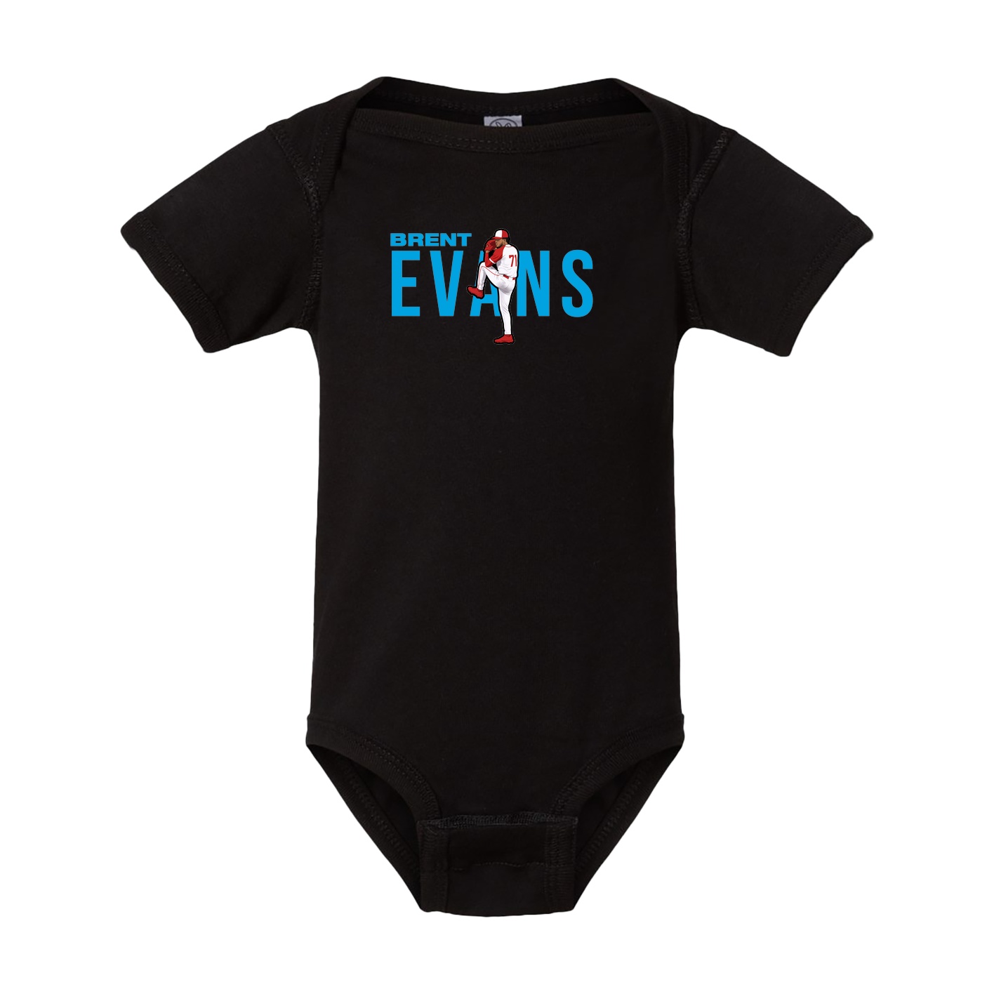 Baby Onesie — Player Name in Black