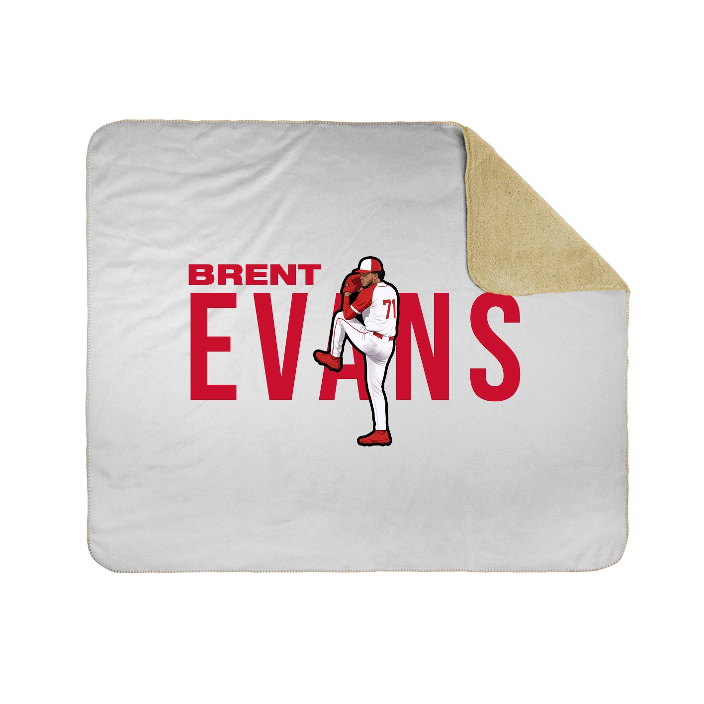 Throw Blanket — Player Name in White