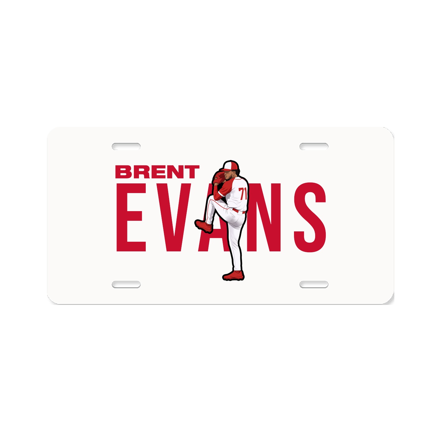License Plate — Player Name in Classic
