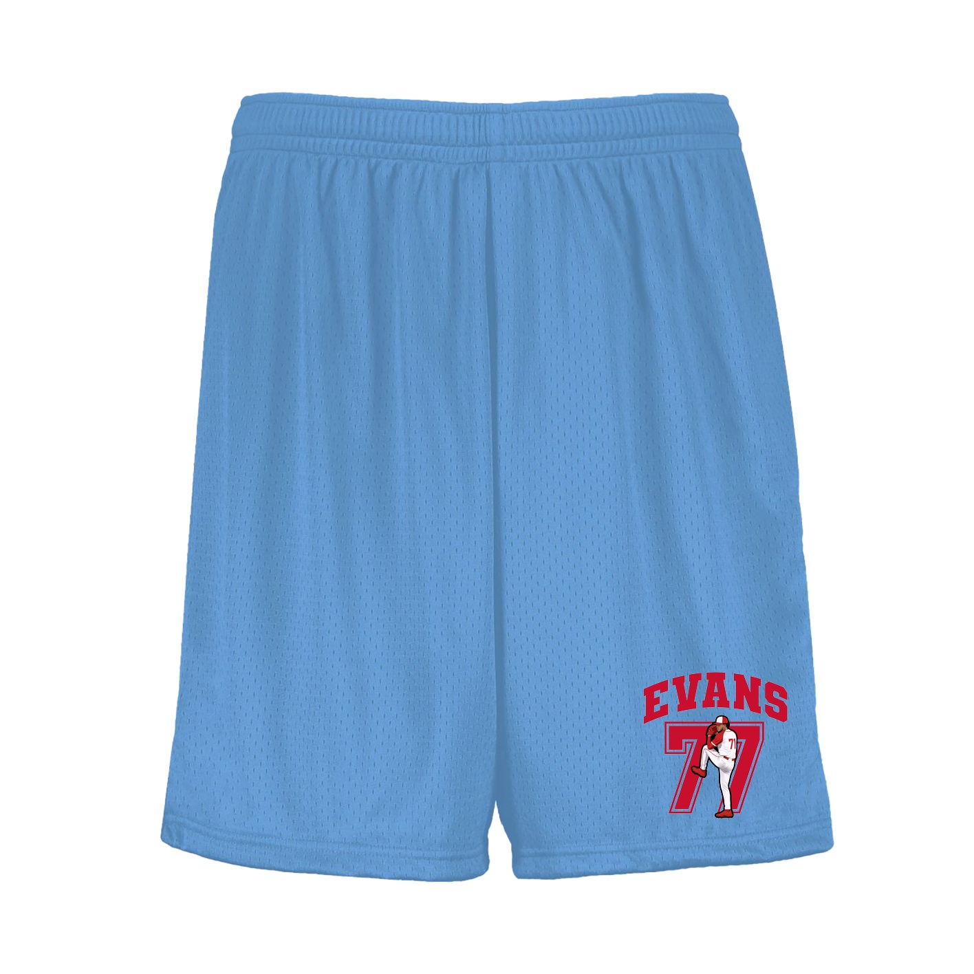 Shorts — Number in Light Blue