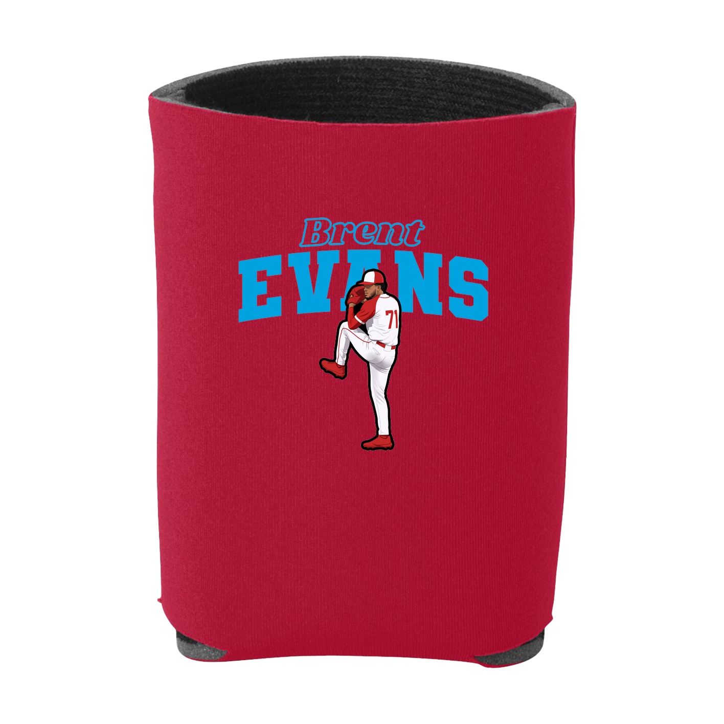 Can Holder — Name Arch in Red