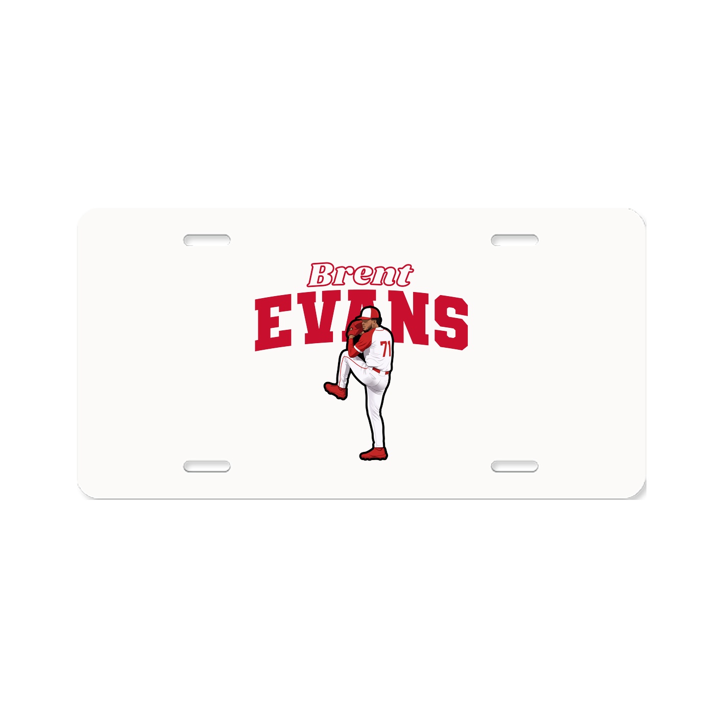 License Plate — Name Arch in Classic