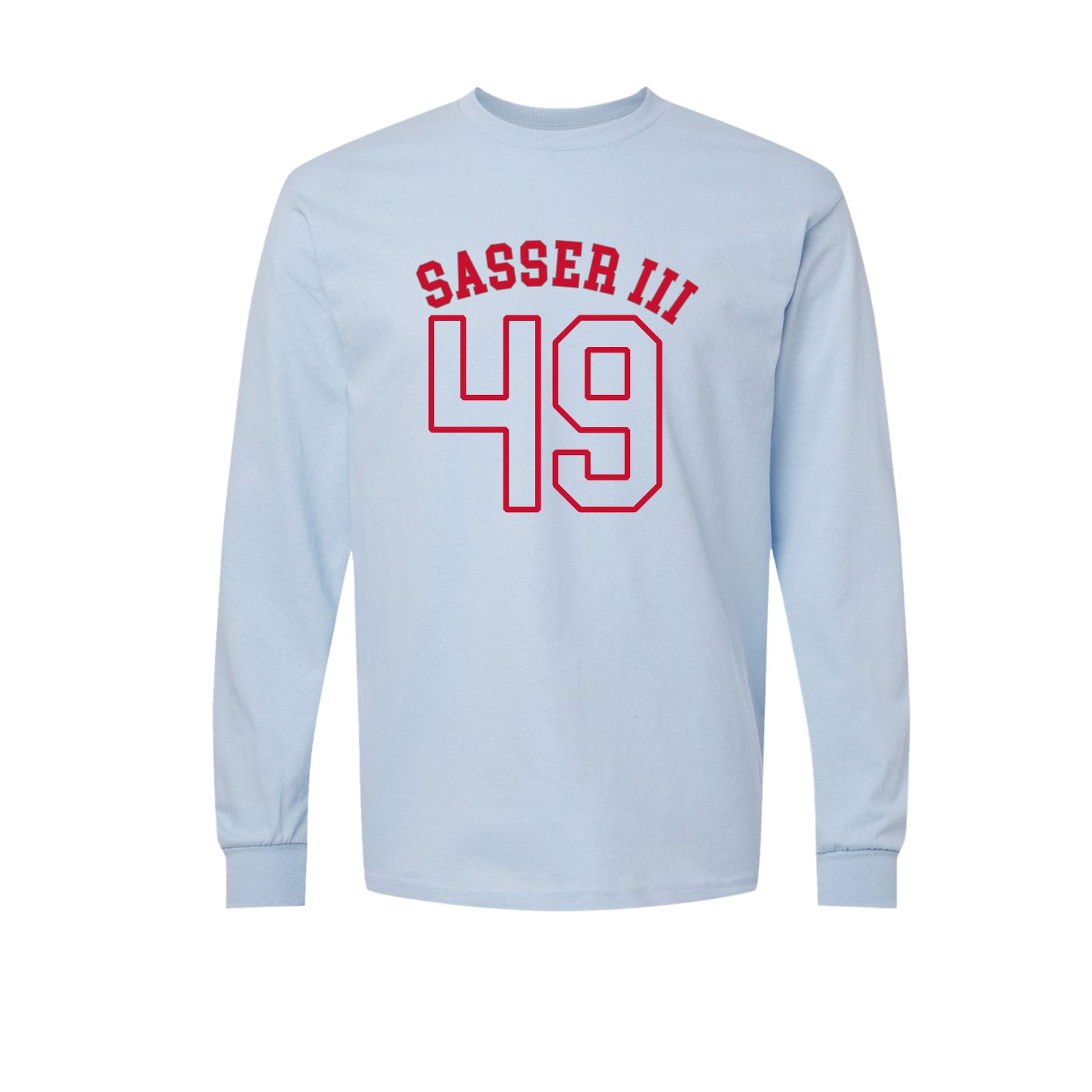 Long Sleeve Tee — Shirsey Arch in Light Blue