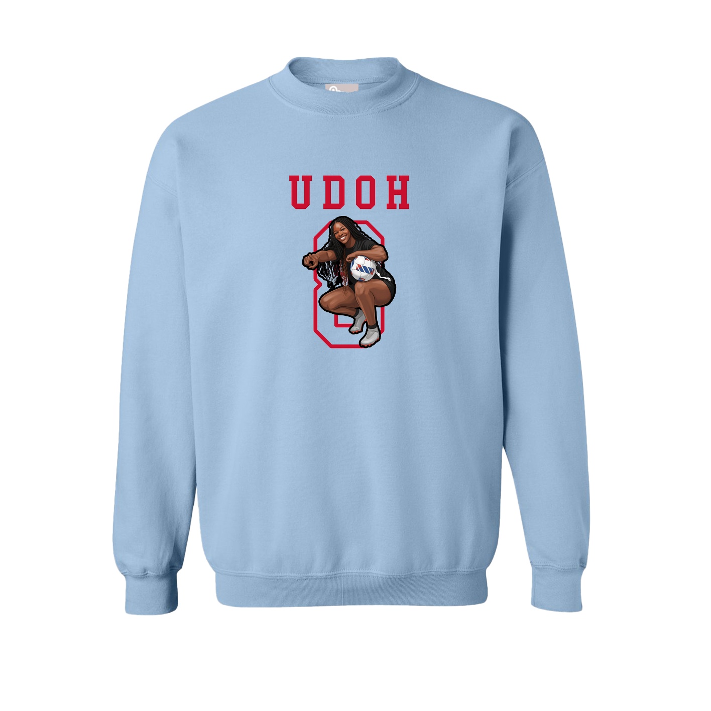 Fleece Crew — Shirsey in Light Blue