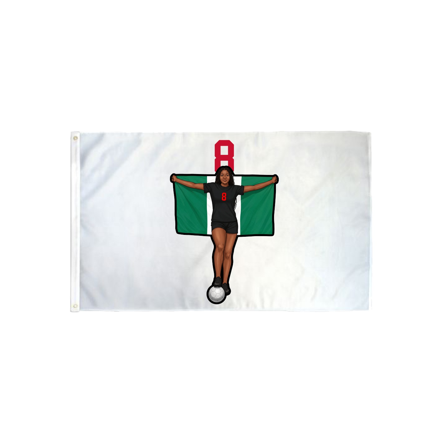 3x5 Flag — Number Top in Classic