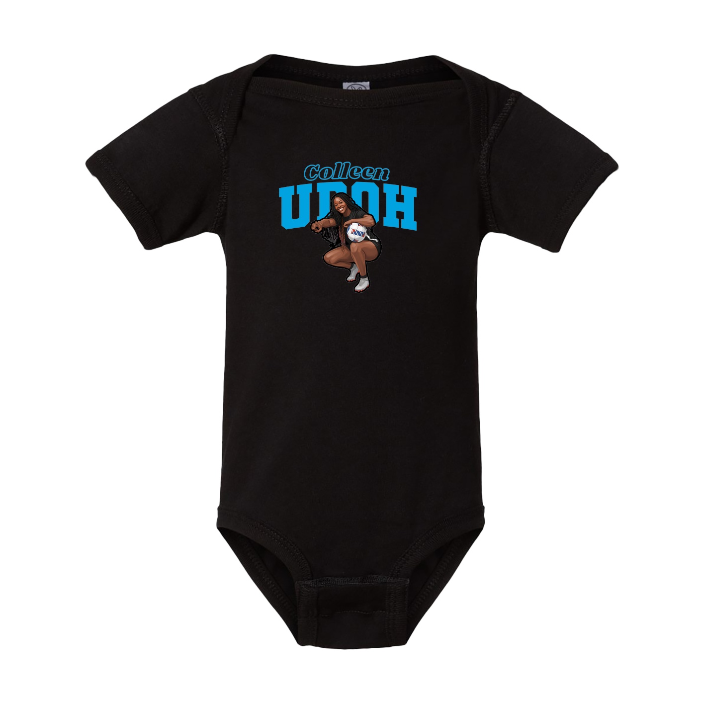 Baby Onesie — Name Arch in Black