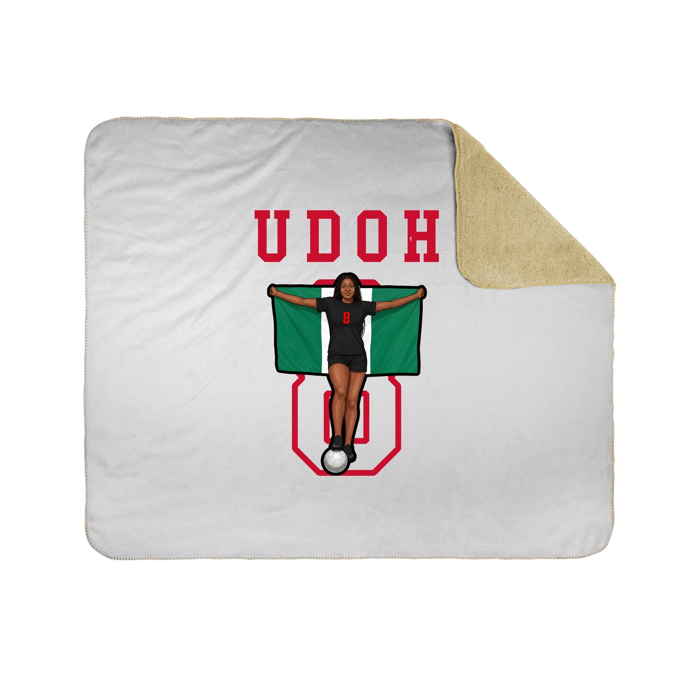Throw Blanket — Shirsey in White